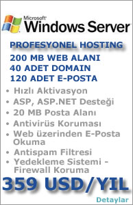 zm 20MB Web Alan - Profesyonel Hosting